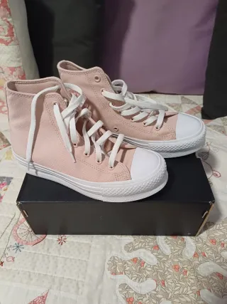 Converse All Star plataforma rosas