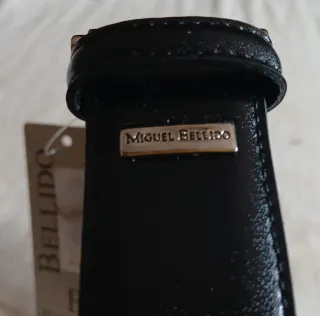 Cinturón Piel Vacuno Miguel Bellido Negro