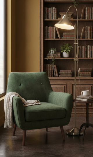 Lámpara de pie Industrial – Acero Cepillado