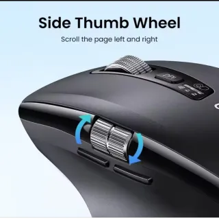 Ratón UGREEN Inalámbrico Scroll Rápido Negro
