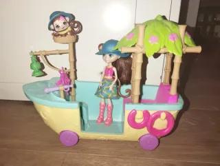 Enchantimals Barco de la selva Mono Muñeca