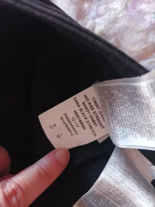 Vaqueros Tommy Hilfiger Negros Talla 34-27