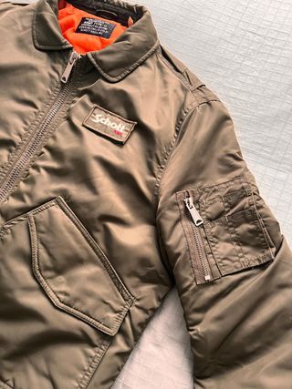 Chaqueta Schott NYC Talla M Verde Oliva