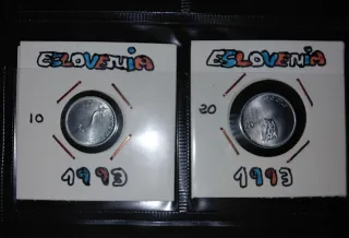 6 Monedas Eslovenia 1992-1994
