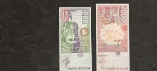 019 2 Billetes 1000 y 2000 Pesetas España