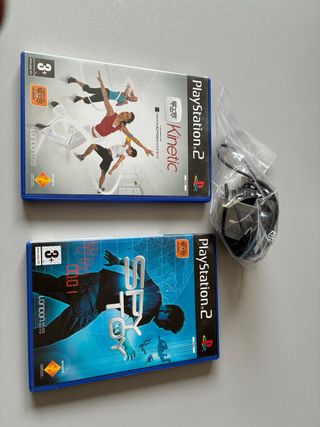 Juegos PS2: Kinetic y SpyToy+eye toy camara