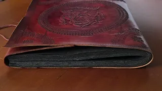 Álbum de fotos piel con papel algodón negro