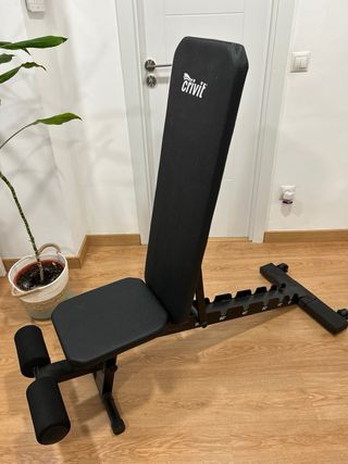 Banco de musculación y gimnasio