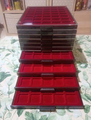 10 bandejas para monedas leuchtturm / monetario