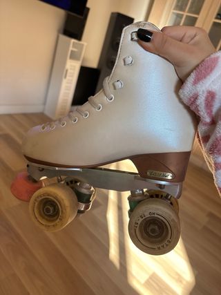 Patines profesionales blancos, talla 36