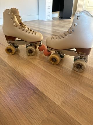 Patines profesionales blancos, talla 36