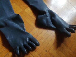 Stivali lunghi in gomma con dita