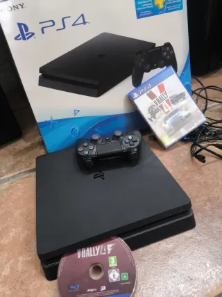PS4 Slim 1TB + Mando + VRally 4