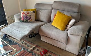 Sofá de 2 plazas largo 220 cm asiento de 0,75 cm