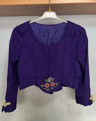 Traje de Fallera Morado Bordado