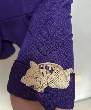 Traje de Fallera Morado Bordado