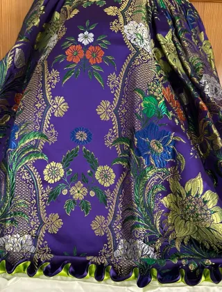 Traje de Fallera Morado Bordado