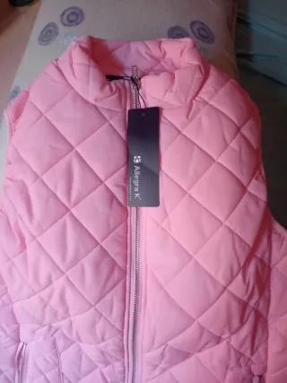 Chaleco acolchado verde mujer