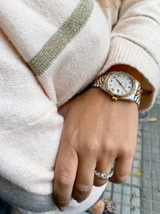 Rolex Datejust Ivory Pyramide 36mm Acero-Oro