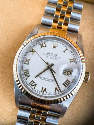 Rolex Datejust Ivory Pyramide 36mm Acero-Oro