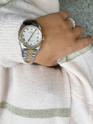 Rolex Datejust Ivory Pyramide 36mm Acero-Oro