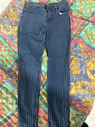 Pantalones vaqueros de rayas T40