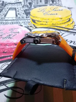 Orologio Cronoteck Sport Arancione Argento