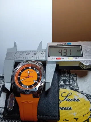 Orologio Cronoteck Sport Arancione Argento