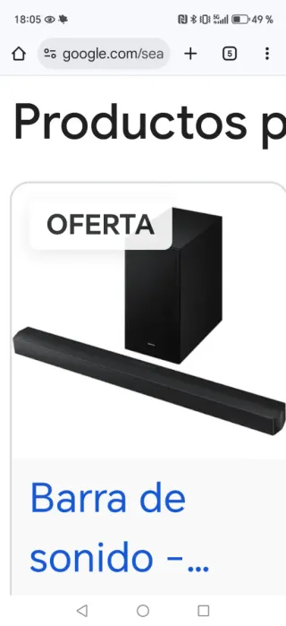 Barra de sonido negra