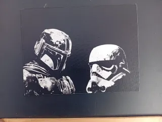 Cuadros hechos a mano de héroes