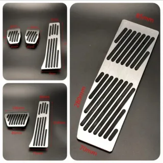 SIN TORNILLOS pedales M bmw manual negro o plata