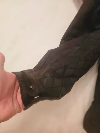 Chaqueta moto Barbour x Triumph color negro