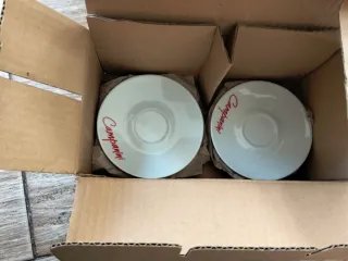 Taza Campanini Porcelana Blanca