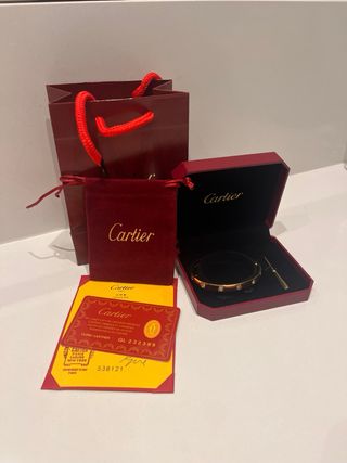 Pulsera Cartier Love Oro Diamantes