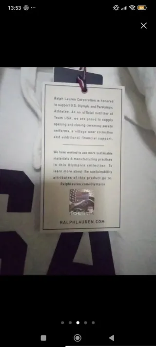 Sudadera camiseta Ralph Lauren USA Olimpiadas