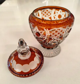 Caramelera antigua cristal Bohemia