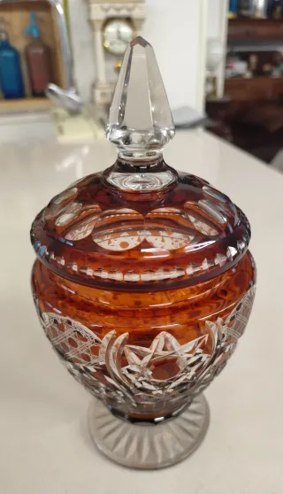 Caramelera antigua cristal Bohemia