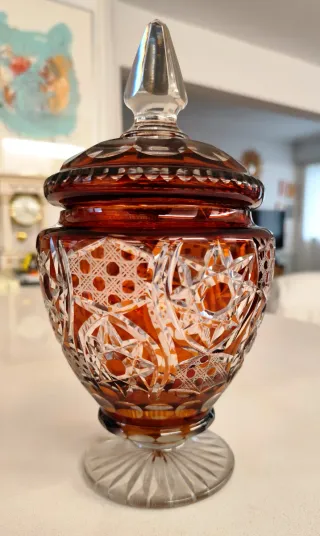 Caramelera antigua cristal Bohemia