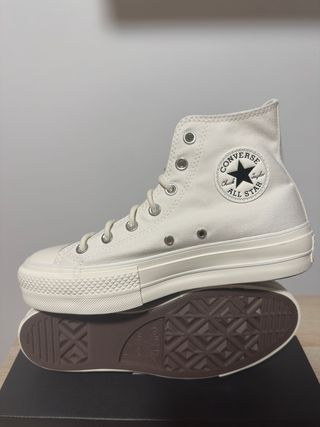Converse Chuck Taylor Plataforma blanca