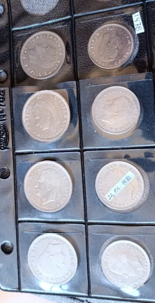 Pesetas Juan Carlos I años del 78-79-80-81
