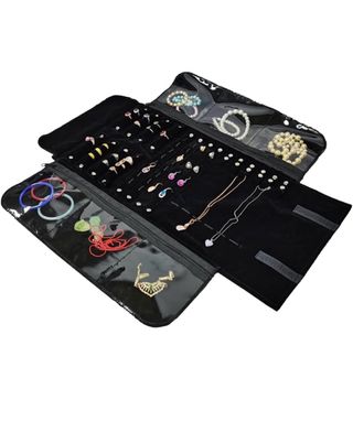 Organizzatore pieghevole per gioielli nero