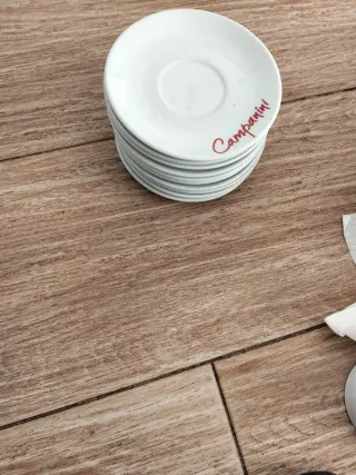 Platos de porcelana blancos Campanini