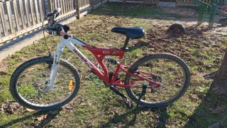 Bicicleta Montaña Decathlon Roja