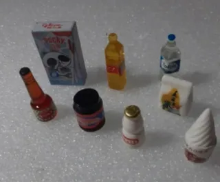 Set 8 Miniature Cibo Bevande