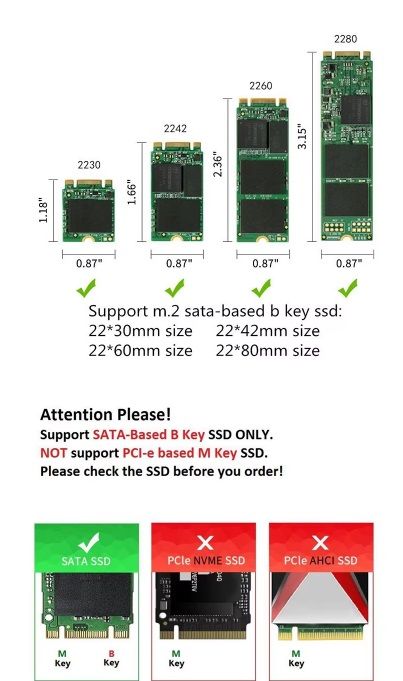 Carcasa SSD M.2 NVMe USB 3.1 afbeelding 5