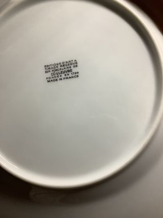 Set piatti ceramica vintage paesaggio orientale