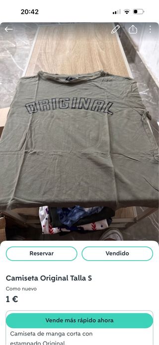 Camiseta Original Talla S