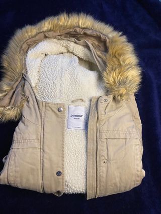 Abrigo Pimkie beige con forro polar