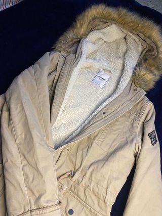 Abrigo Pimkie beige con forro polar