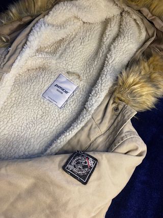 Abrigo Pimkie beige con forro polar